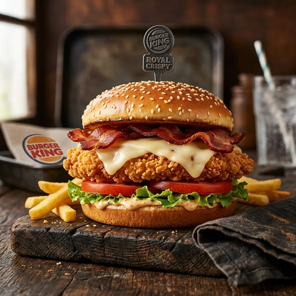 Burger King Bacon and Swiss Royal Crispy Chicken, chicken item