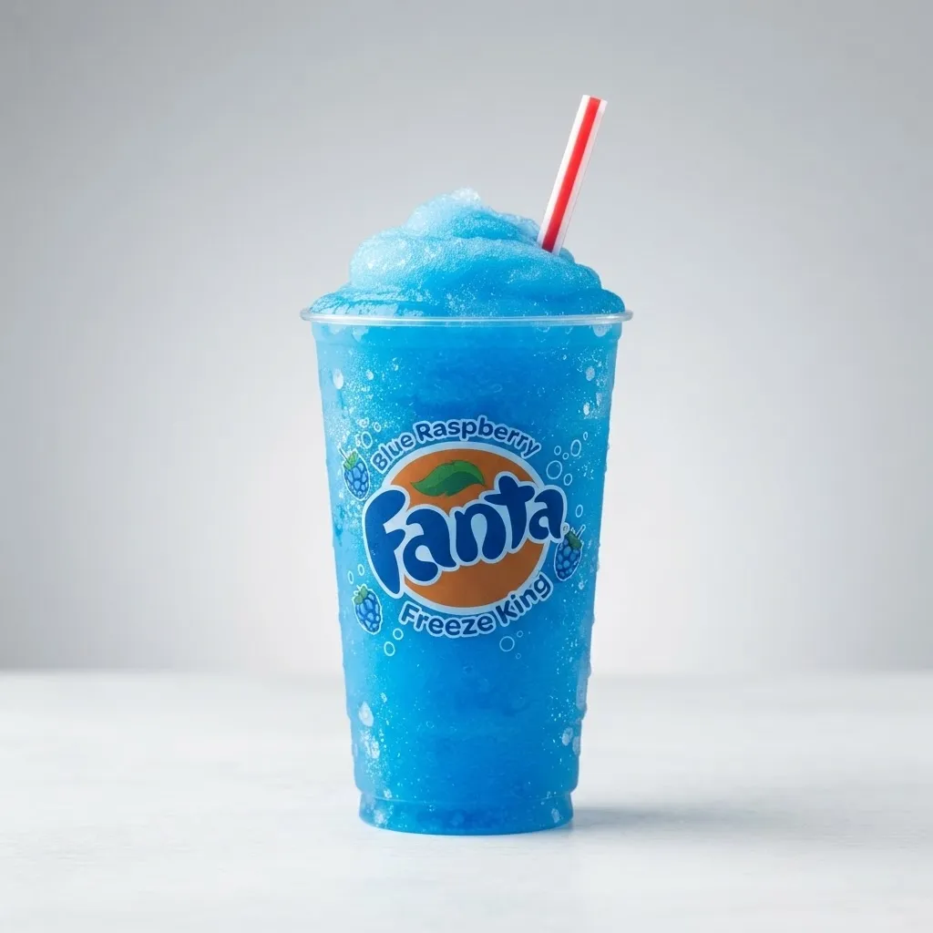 Burger King Fanta Blue Raspberry Freezee King, drink