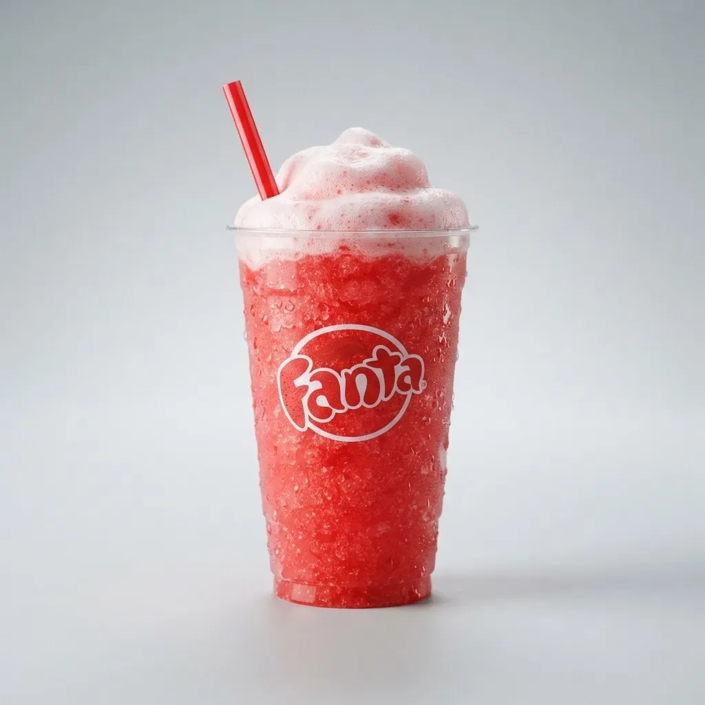 Burger King Fanta Strawberry Freezee King, drink