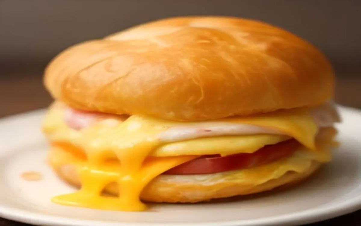 Burger King Ham, Egg, & Cheese Croissan'wich — breakfast item
