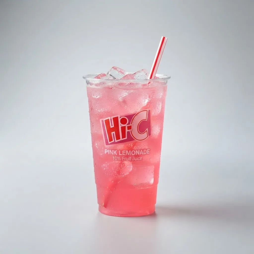 Burger King Hi-C Pink Lemonade, drink