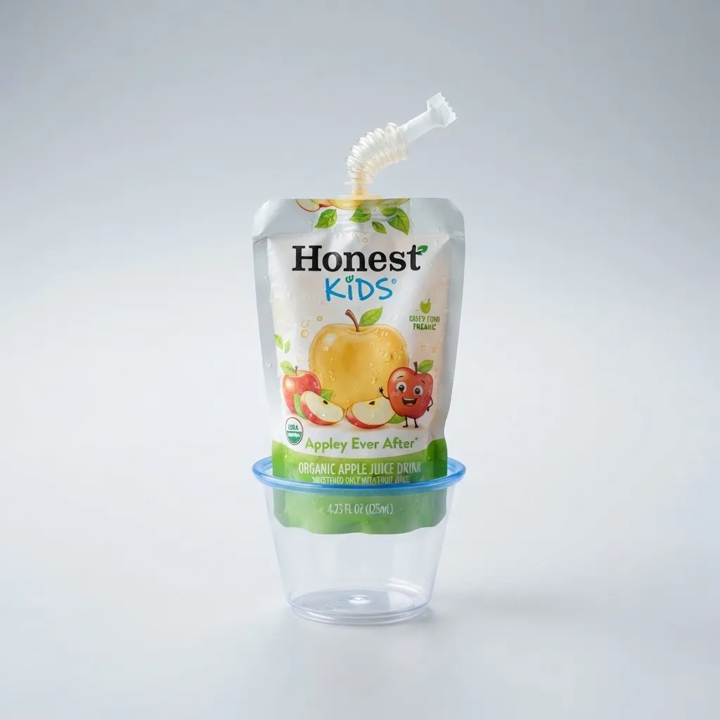 Burger King Honest Kids Apple Juice Drink, drink