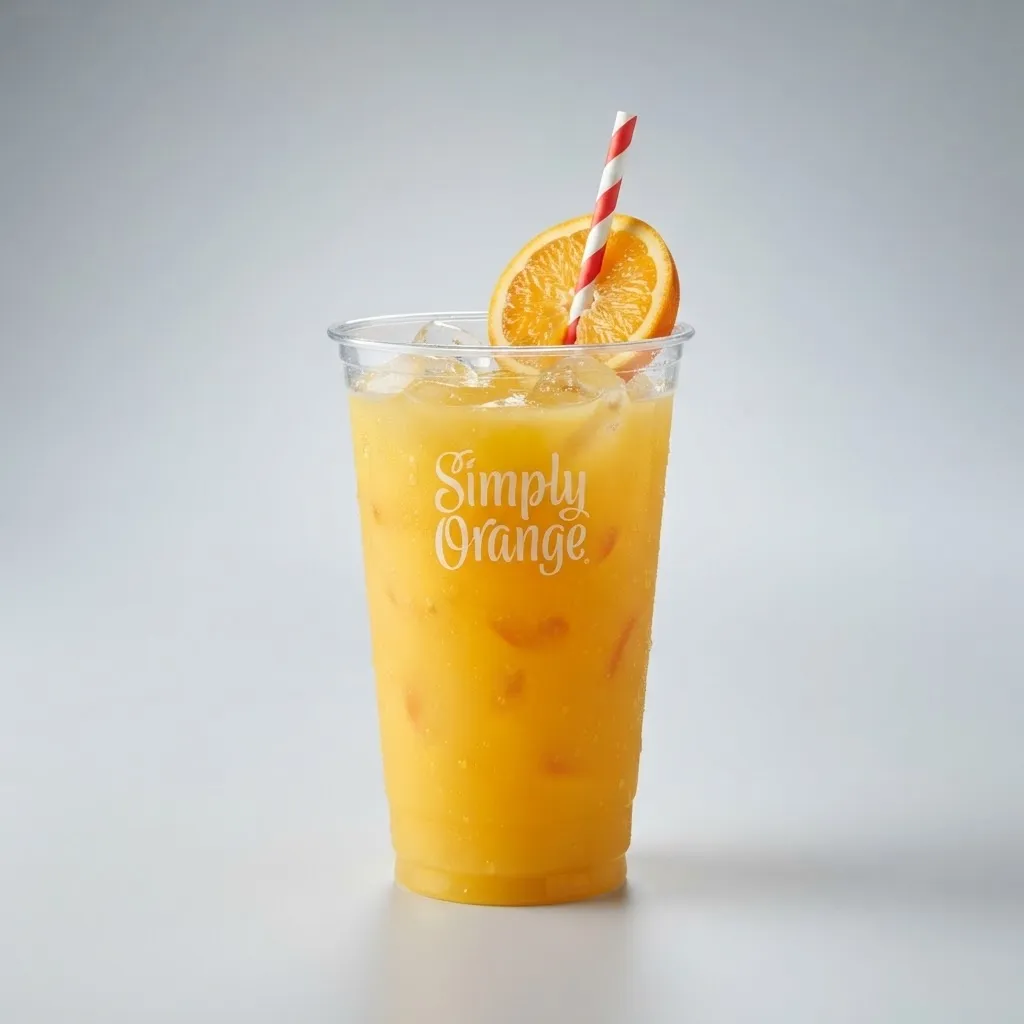 Burger King Simply Orange Juice, drink
