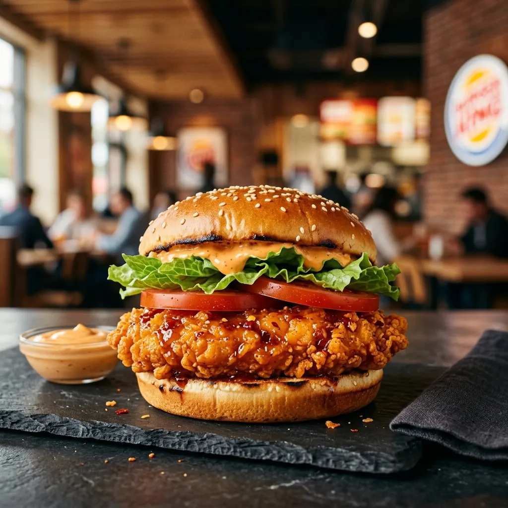 Burger King Spicy Royal Crispy Chicken, chicken item