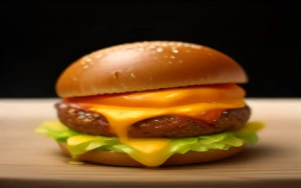Burger King Whopper Jr. with Cheese — flame-grilled burger